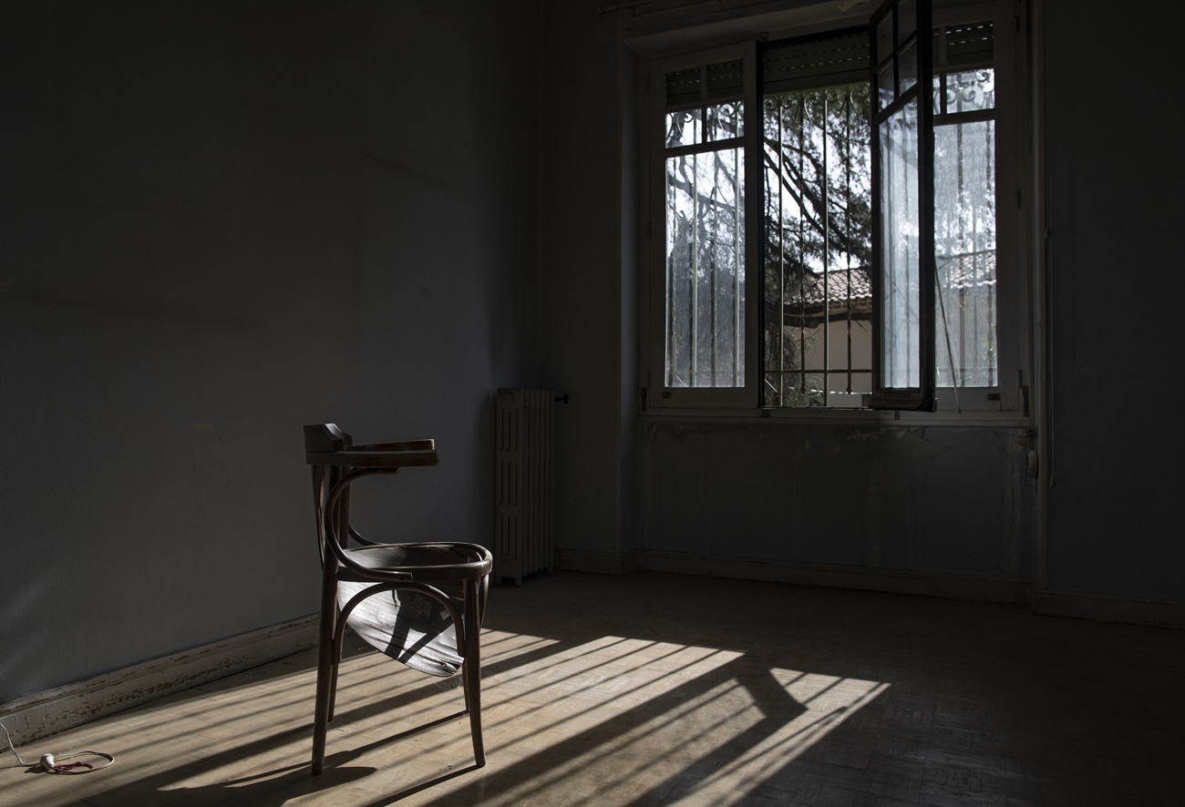 Una de las habitaciones de la casa Vicente Aleixandre, en Madrid. EP.