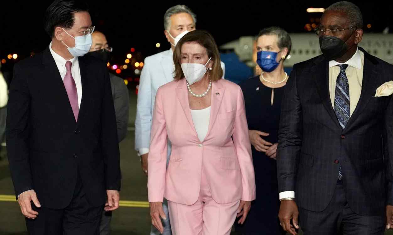 Nancy Pelosi, presidenta de la Cámara de Representantes de EEUU, en Taiwán. EP