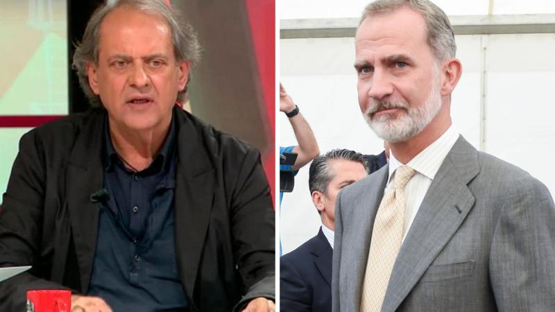 Javier Aroca y el rey Felipe VI