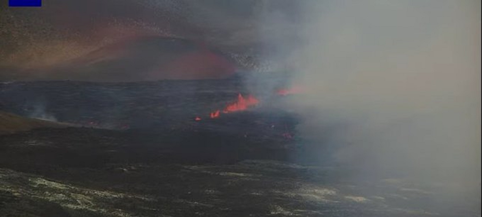 Nueva erupción en Islandia. Involcán.