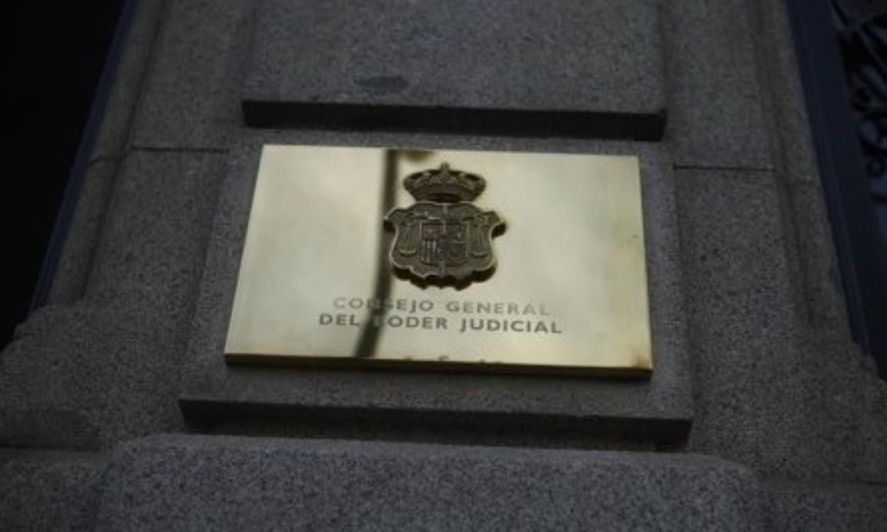 Imagen de archivo de la placa del Consejo General del Poder Judicial