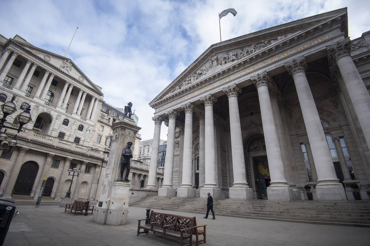 Fachada del banco de Inglaterra. Europa Press