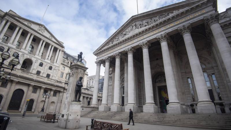 Fachada del banco de Inglaterra. Europa Press