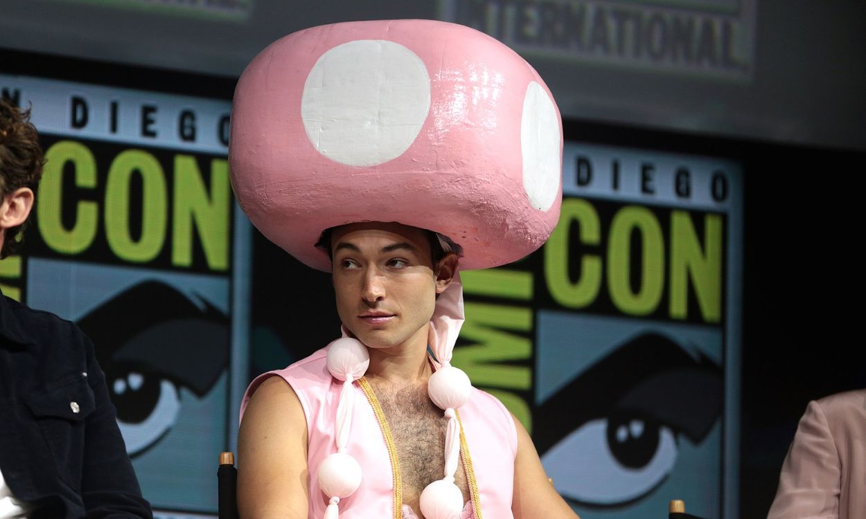 Ezra Miller, en la Comic Con de San Diego en 2018