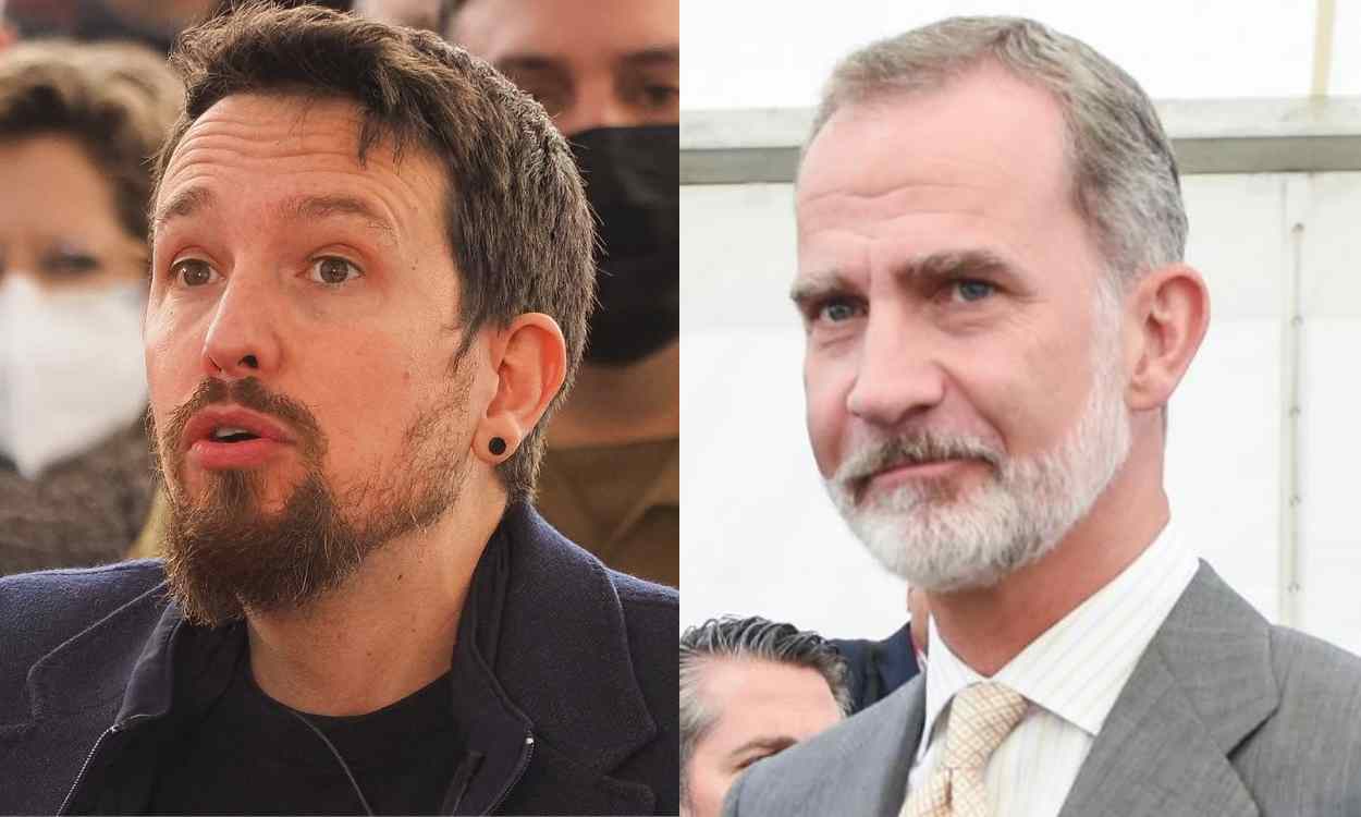 Pablo Iglesias carga contra la "falta de respeto" de Felipe VI. Elaboración propia