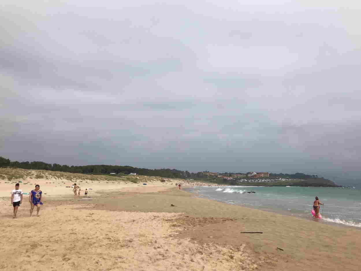 Una playa de Galicia en un día nublado- E.P