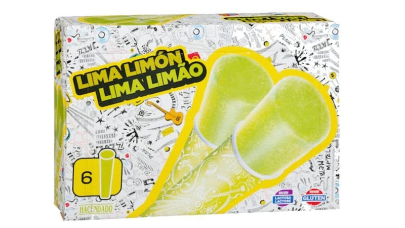 Helado calipo de lima limón de Hacendado. Mercadona