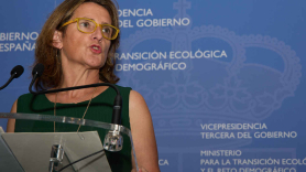 La ministra para la Transición Ecológica y el Reto Demográfico, Teresa Ribera. Europa Press