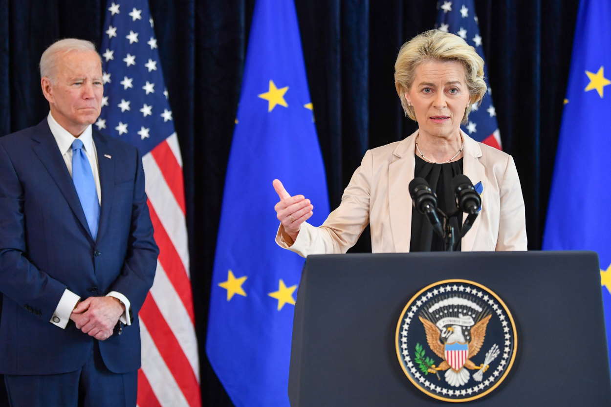 Bruselas, en contra del plan Biden. En la imagen, la presidenta de la Comisión Europea, Ursula Von der Leyen, y el presidente de los Estados Unidos, Joe Biden. EP