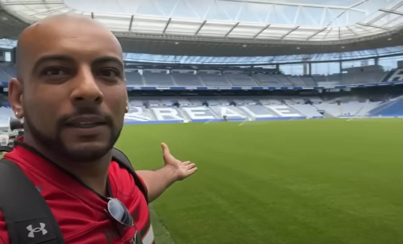 Borja Escalona en el Reale Arena. Youtube.