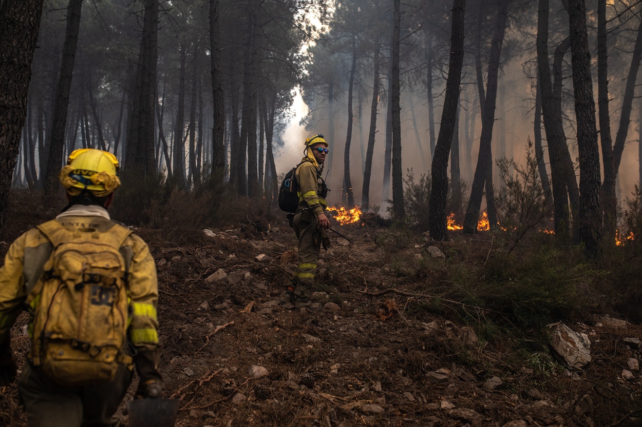 Incendios en la Sierra de la Culebra, en Zamora. EP.