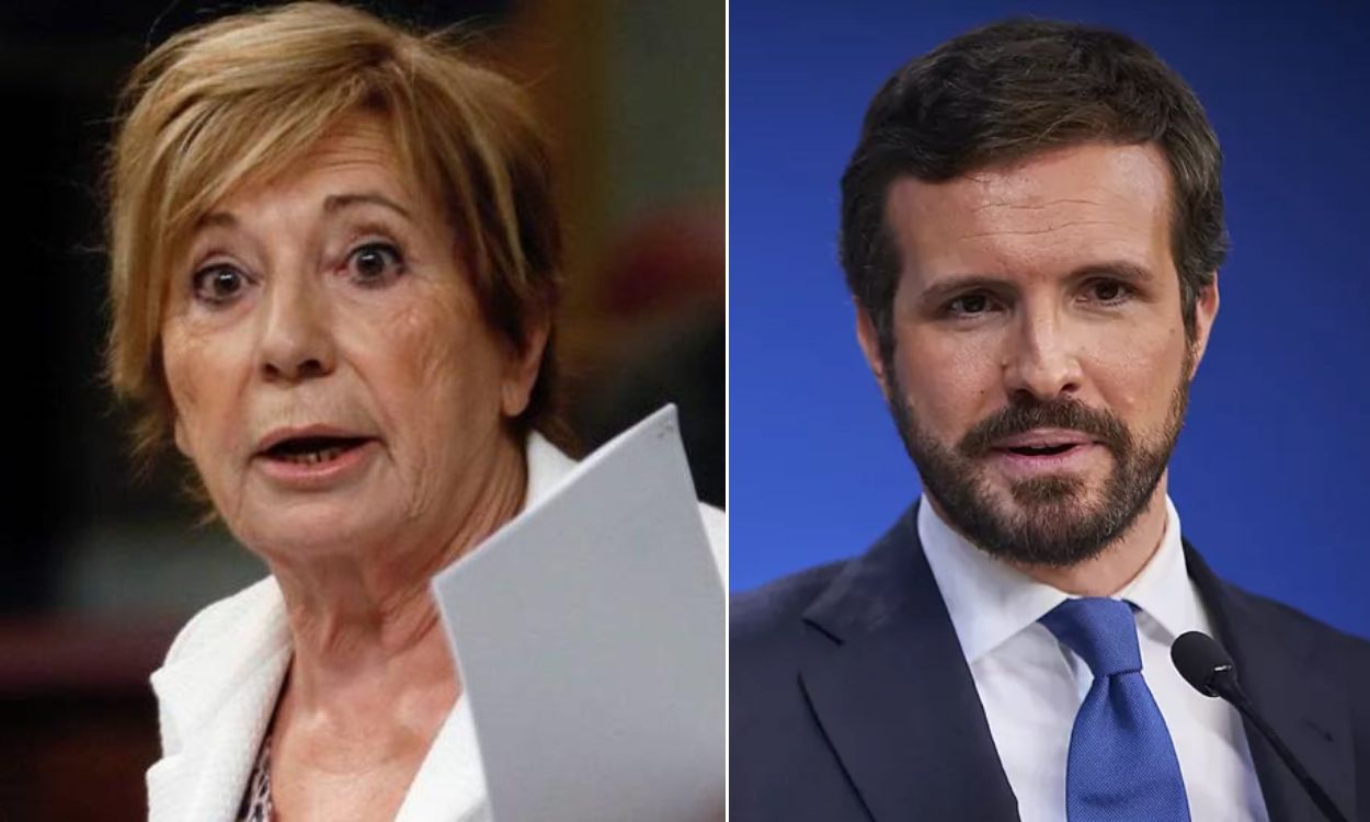 Celia Villalobos y Pablo Casado. 