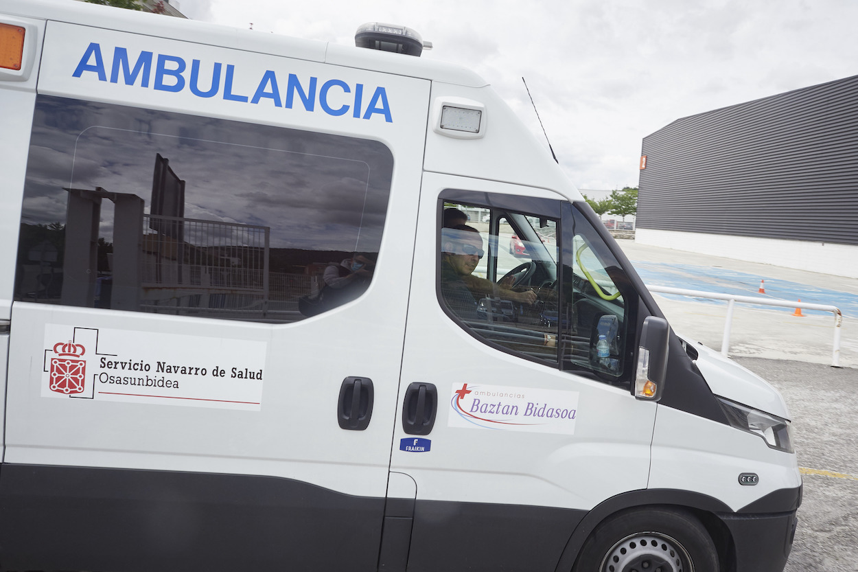 Una ambulancia del Servicio Navarro de Salud- E.P