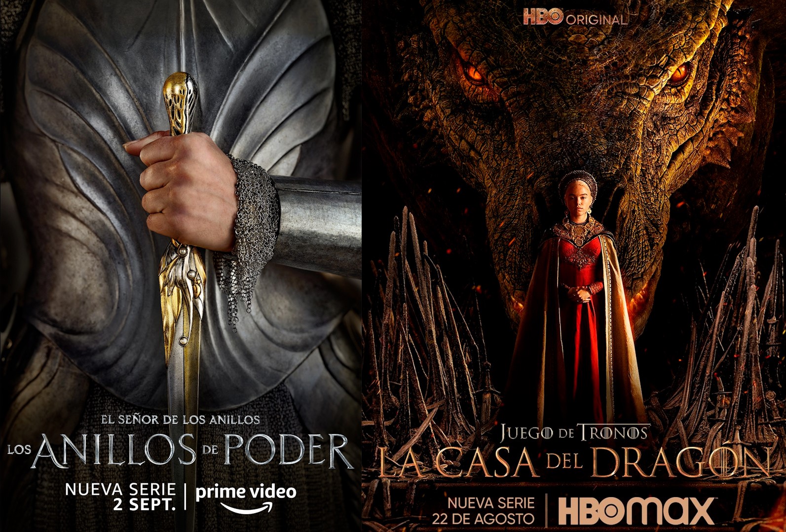 Cuándo se estrenan y terminan La Casa del Dragón y Los Anillos de Poder en  HBO Max y  Prime Video