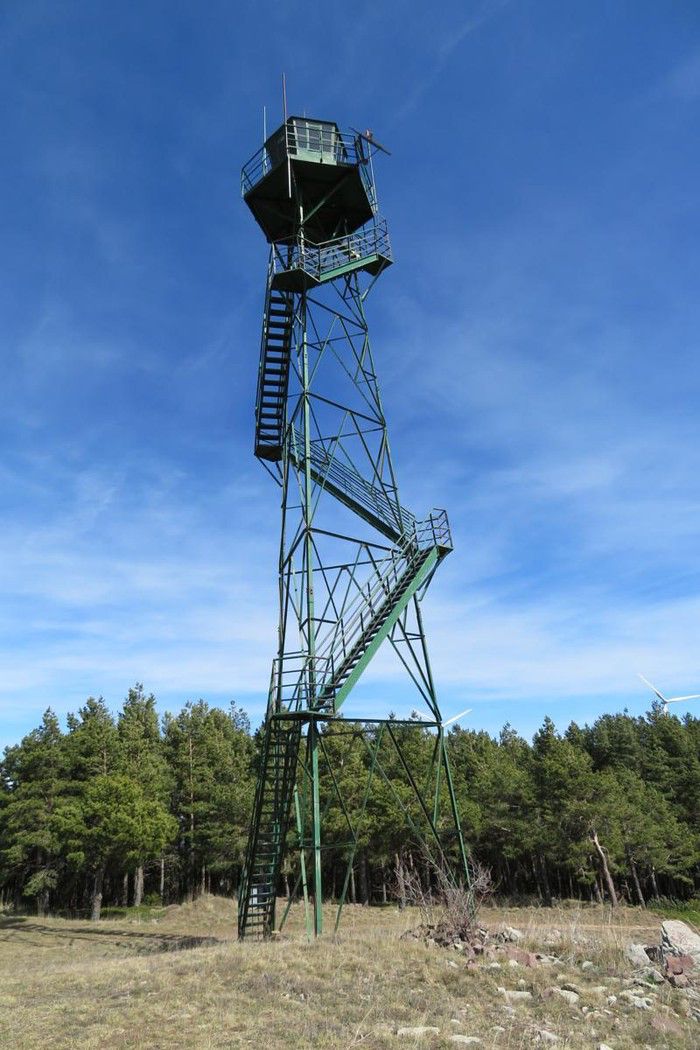 Está es la torre de vigilancia de Silvia, en Soria