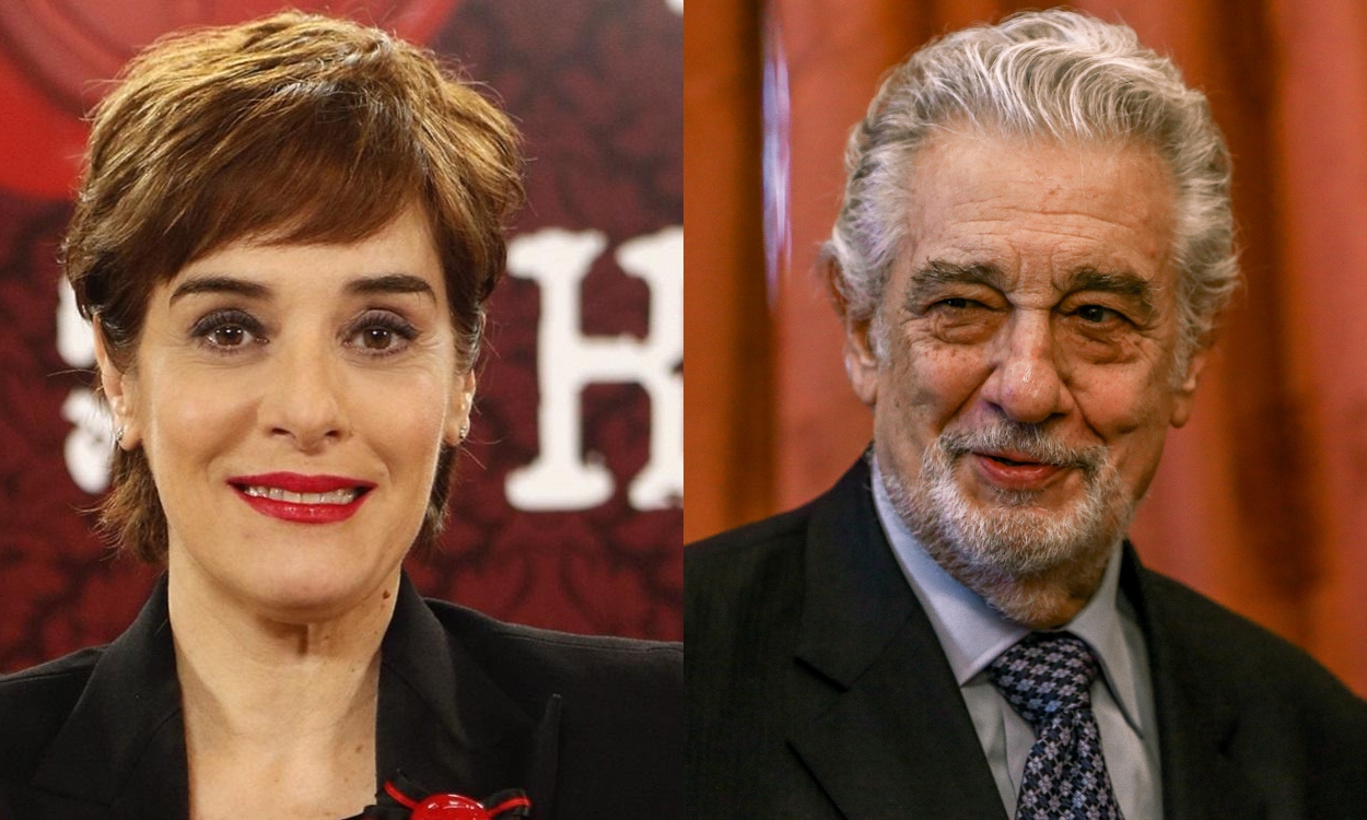 Anabel Alonso y Plácido Domingo. Elaboración propia / archivo. 