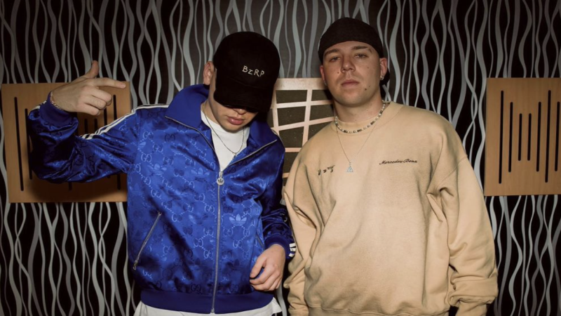 Bizarrap y Quevedo en una captura de imagen de Instagram. @quevedo.pd