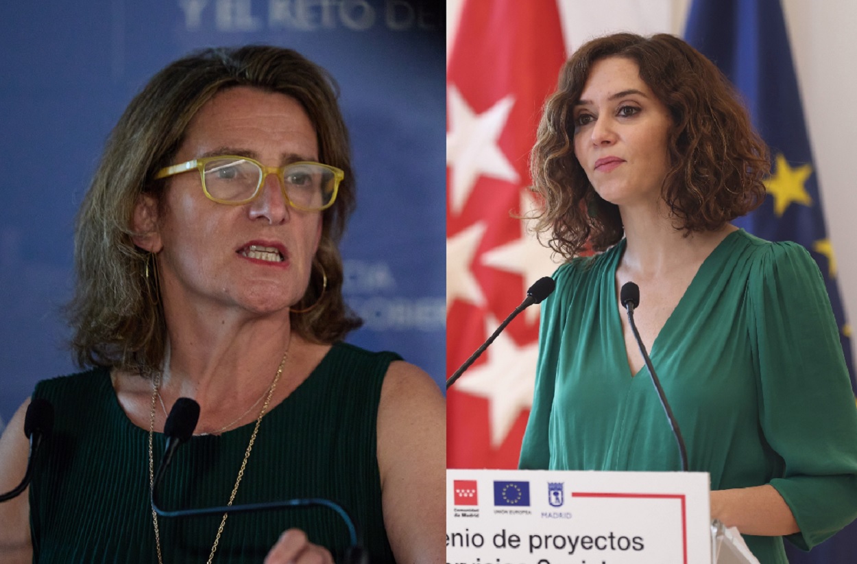 Teresa Ribera e Isabel Díaz Ayuso. EP