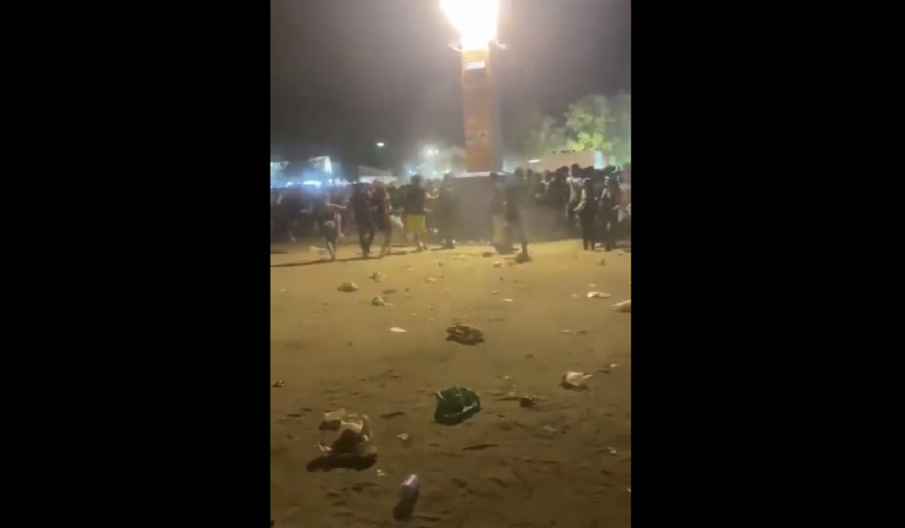 Disturbios en las fiestas de Alcalá de Henares. Twitter.