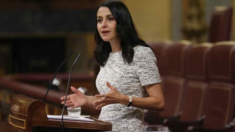 La presidenta de Ciudadanos, Inés Arrimadas, en el Congreso. EP