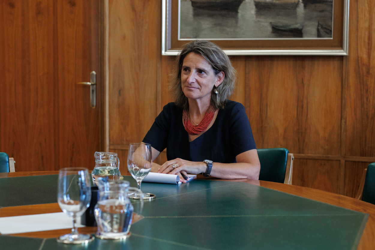 La vicepresidenta tercera del Gobierno y ministra para la Transición Ecológica y el Reto Demográfico, Teresa Ribera. EP