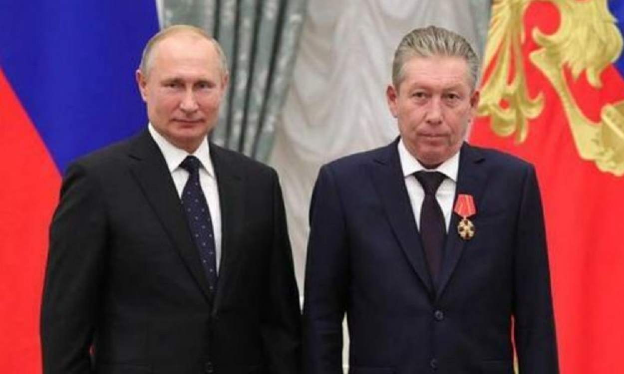 Vladimir Putin y Ravil Maganov, expresidente de Lukoil. EP