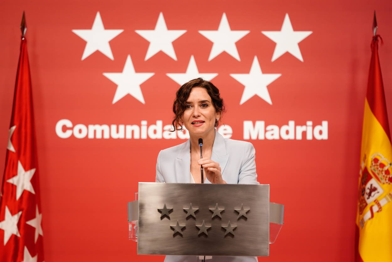 La presidenta de la Comunidad de Madrid, Isabel Díaz Ayuso. Europa Press