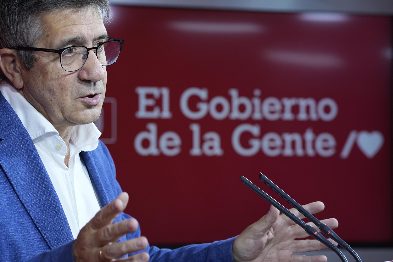 El portavoz del PSOE en el Congreso de los Diputados, Patxi López. EP.