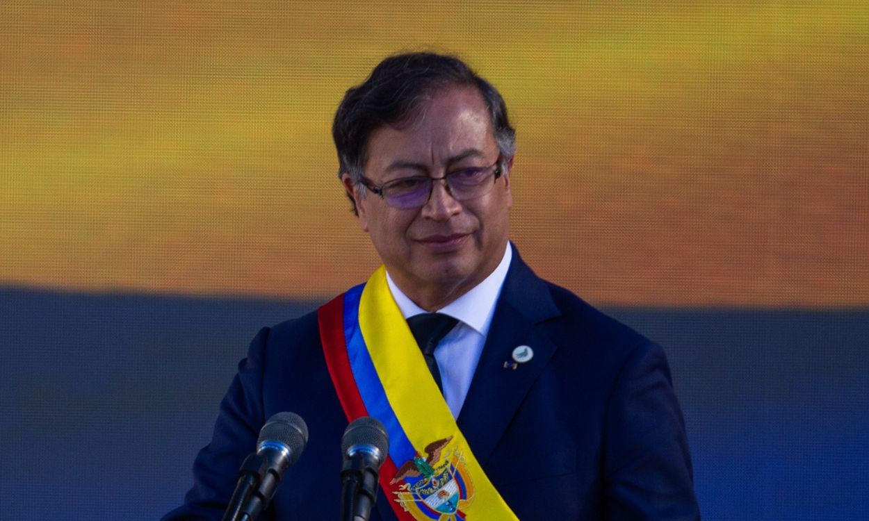 Gustavo Petro, en su toma de posesión como presidente de Colombia