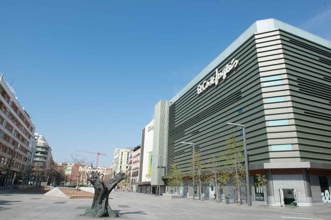 Fachada de El Corte Inglés en Madrid. EP