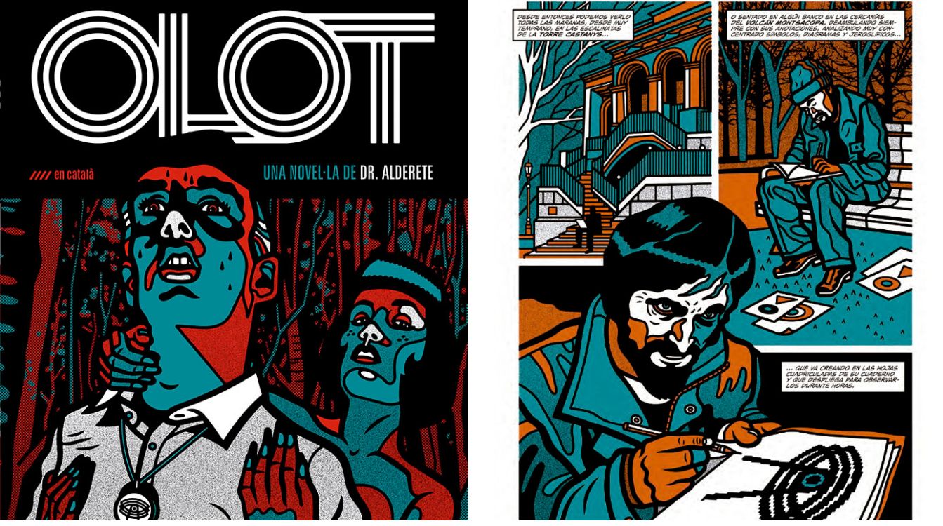 Jorge Alderete, conocido como Dr. Alderete, publica la novela gráfica 'Olot', con extraterrestres en Cataluña