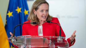 La vicepresidenta primera y ministra de Asuntos Económicos y Transformación Digital, Nadia Calviño, propone un impuesto de sociedades europeo. EP