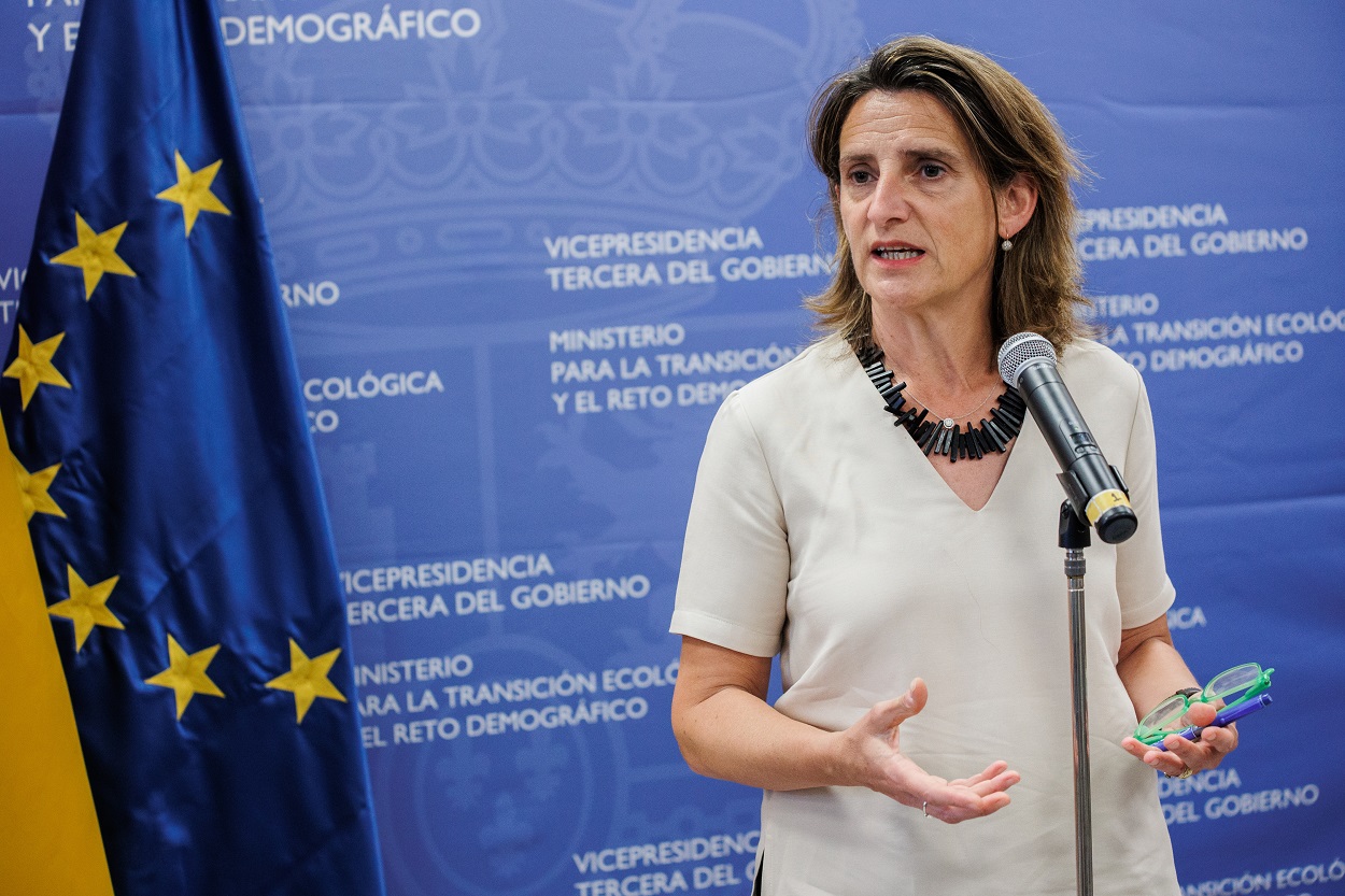 Teresa Ribera, vicepresidenta tercera y ministra española de Transición Ecológica y Reto Demográfico.