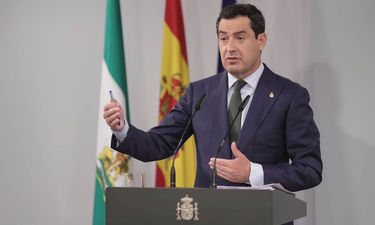 El presidente de la Junta de Andalucía, Juan Manuel Moreno Bonilla. EP