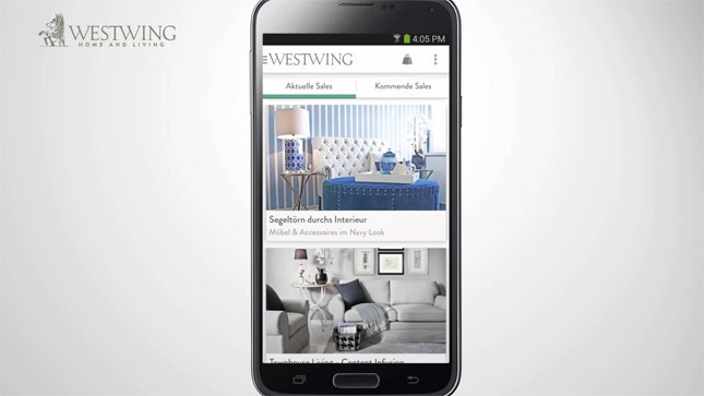 Westwing lanza una nueva aplicación para móviles