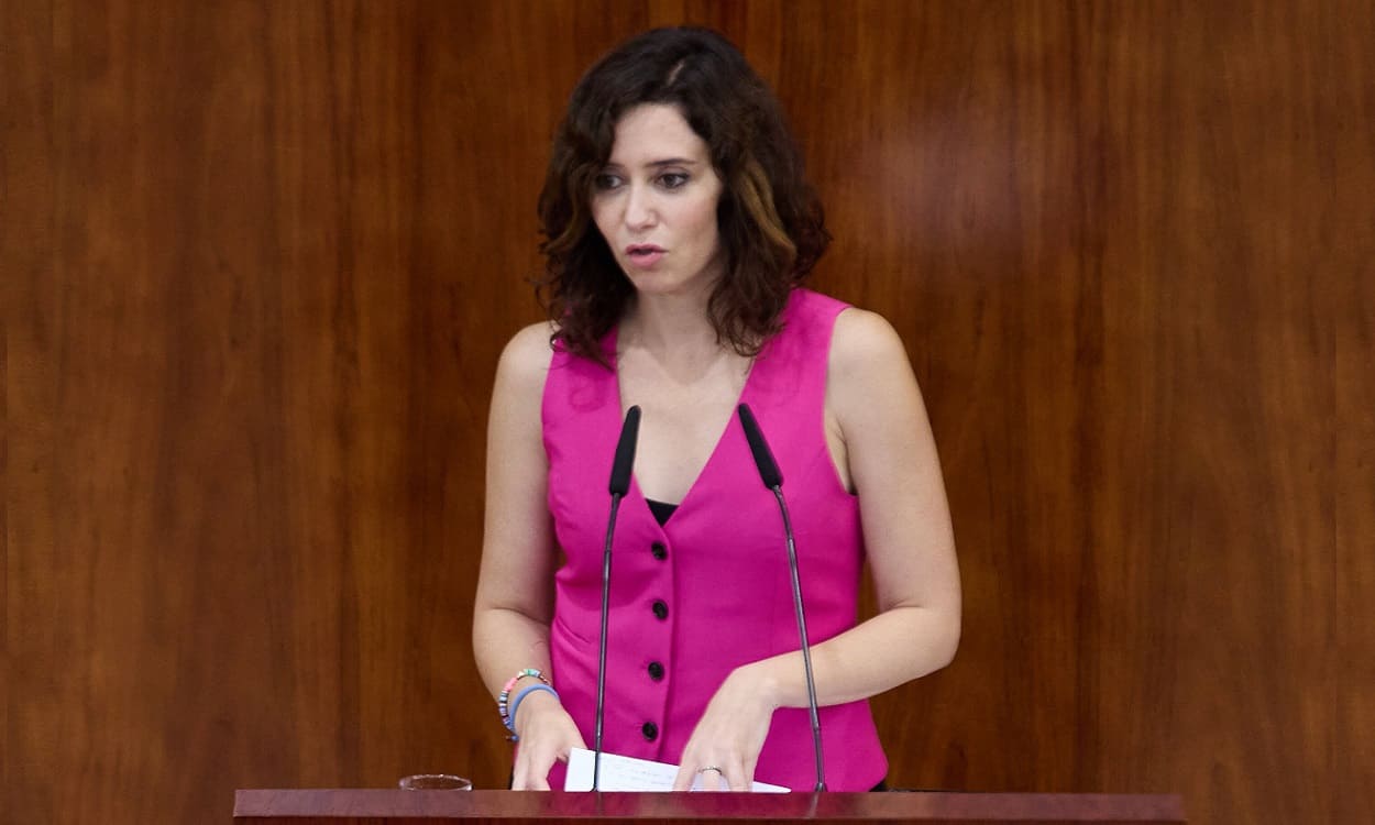 Isabel Díaz Ayuso, presidenta de la Comunidad de Madrid, en la segunda jornada del debate del Estado de la Región. EP