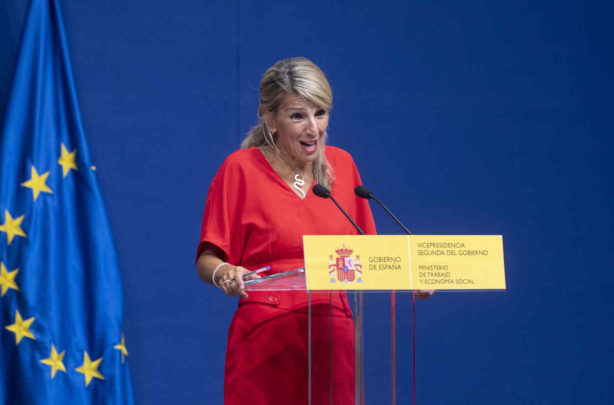 En la imagen, La vicepresidenta segunda y ministra de Trabajo y Economía Social, Yolanda Díaz. EP