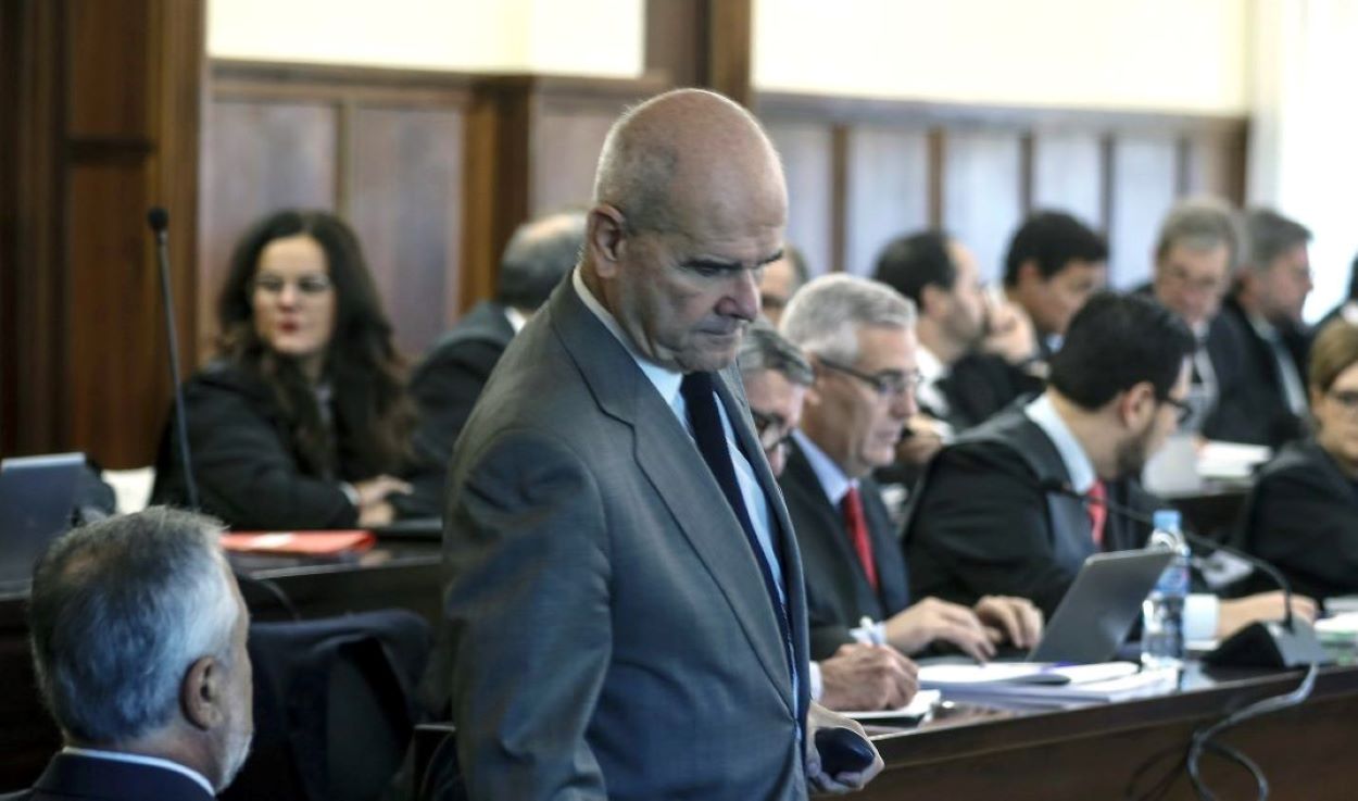 Mannuel Chaves, en el juicio de los ERE en la Audiencia de Sevilla. EP