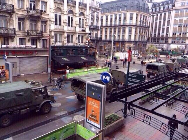 Bruselas, ciudad tomada por el ejército ante la amenaza terrorista