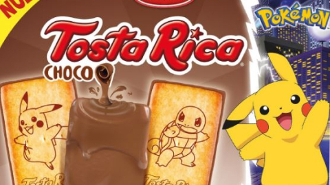 Tosta Rica de Pokemón, con chocolate