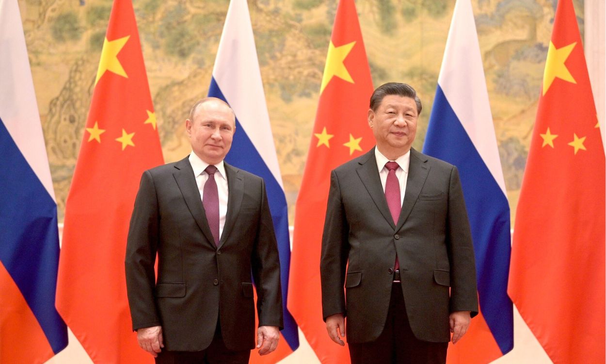 El presidente de Rusia, Vladimir Putin y el presidente de China, Xi Jinping. EP.