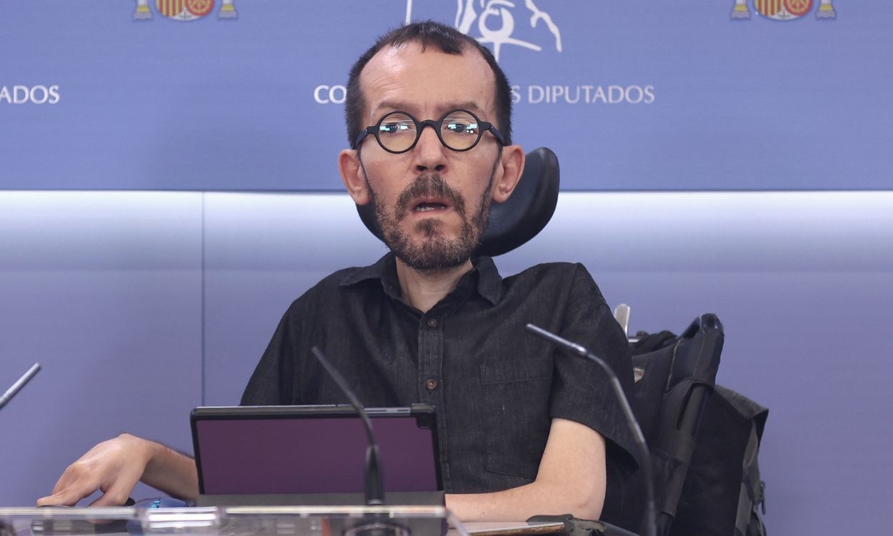 El portavoz de Unidas Podemos en el Congreso de los Diputados, Pablo Echenique. EP