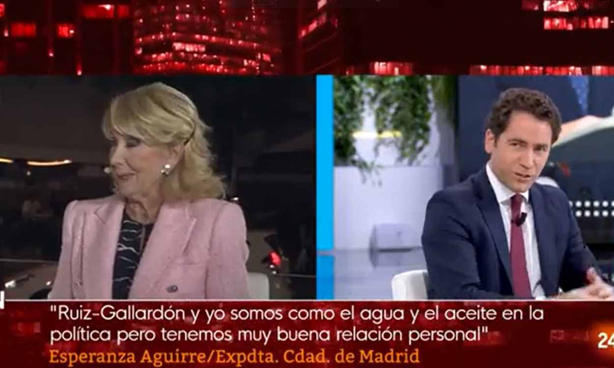 Esperanza Aguirre habla de Teodoro García Egea