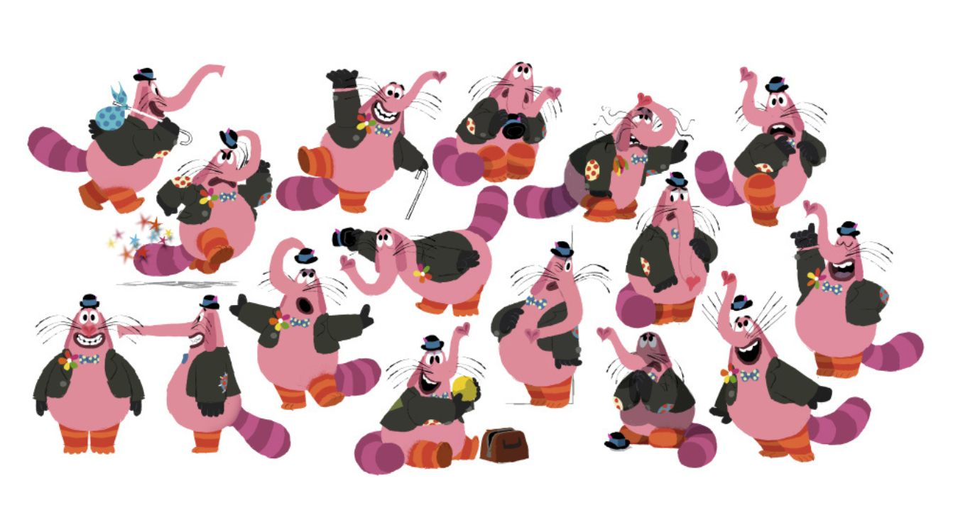 Chris Sasaki. Bing Bong. Del revés, 2015. Pintura digital. © Pixar Chris Sasaki. Bing Bong. Del revés, 2015. Pintura digital. © Pixar