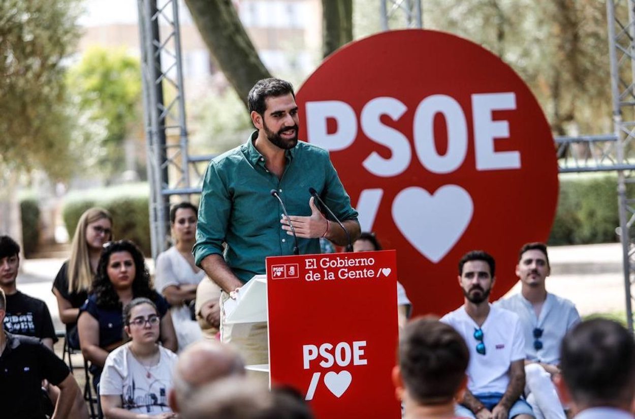 Víctor Camino en el Congreso del PSOE en Zaragoza. PSOE