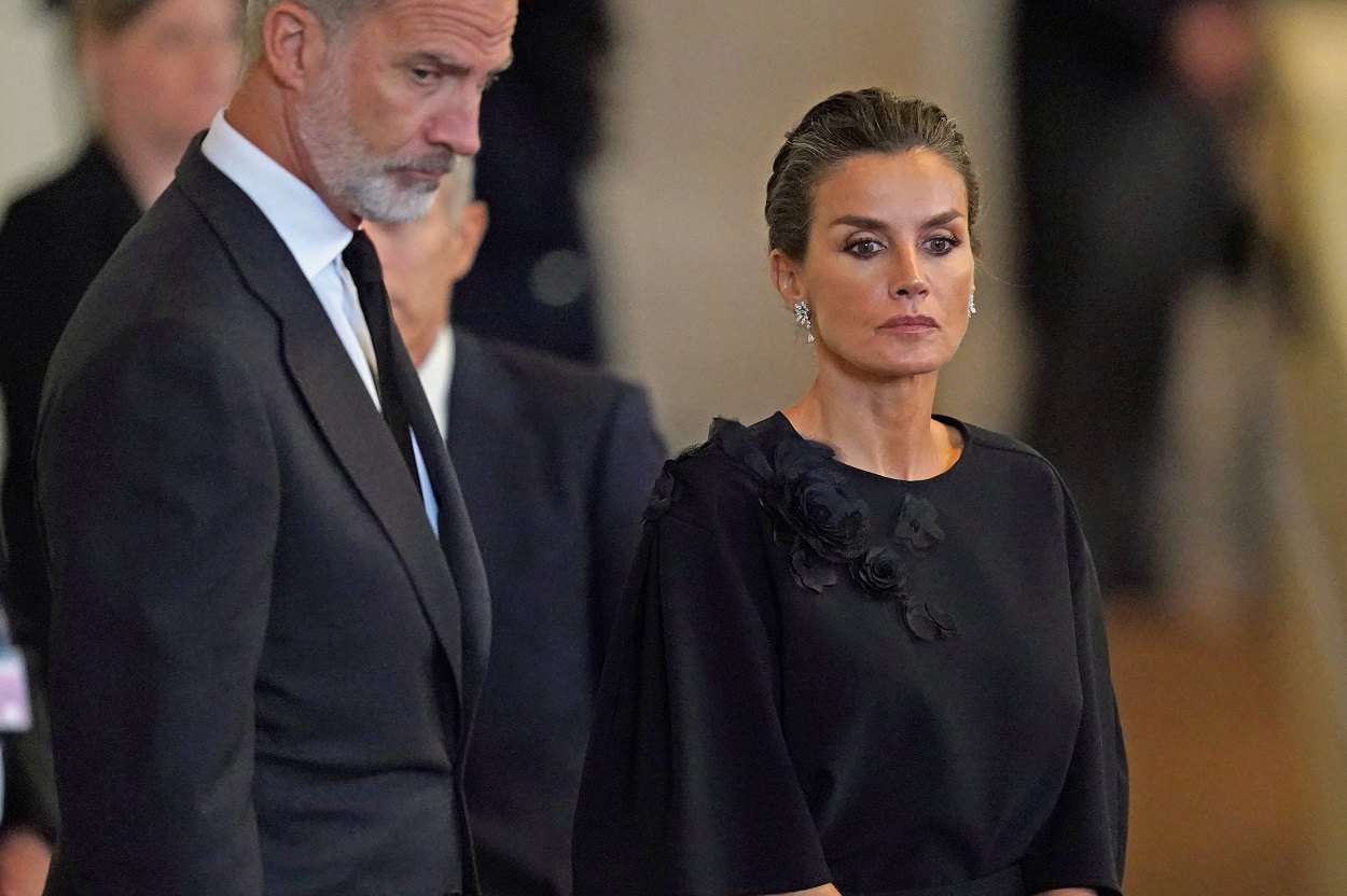 Felipe VI y Letizia en el Funeral de Estado de la reina Isabel II. EP.