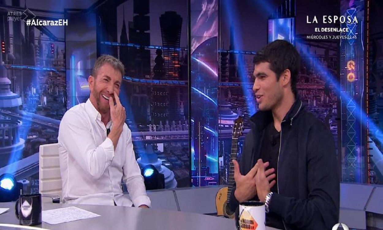 Pablo Motos y Carlos Alcaraz en 'El Hormiguero'