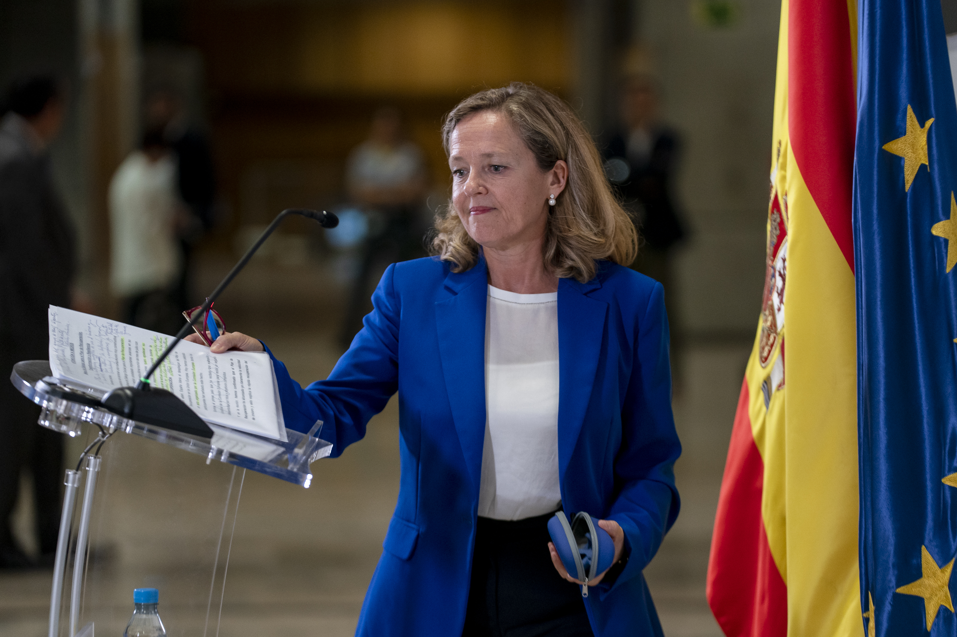La vicepresidenta primera y ministra de Asuntos Económicos, Nadia Calviño. EP