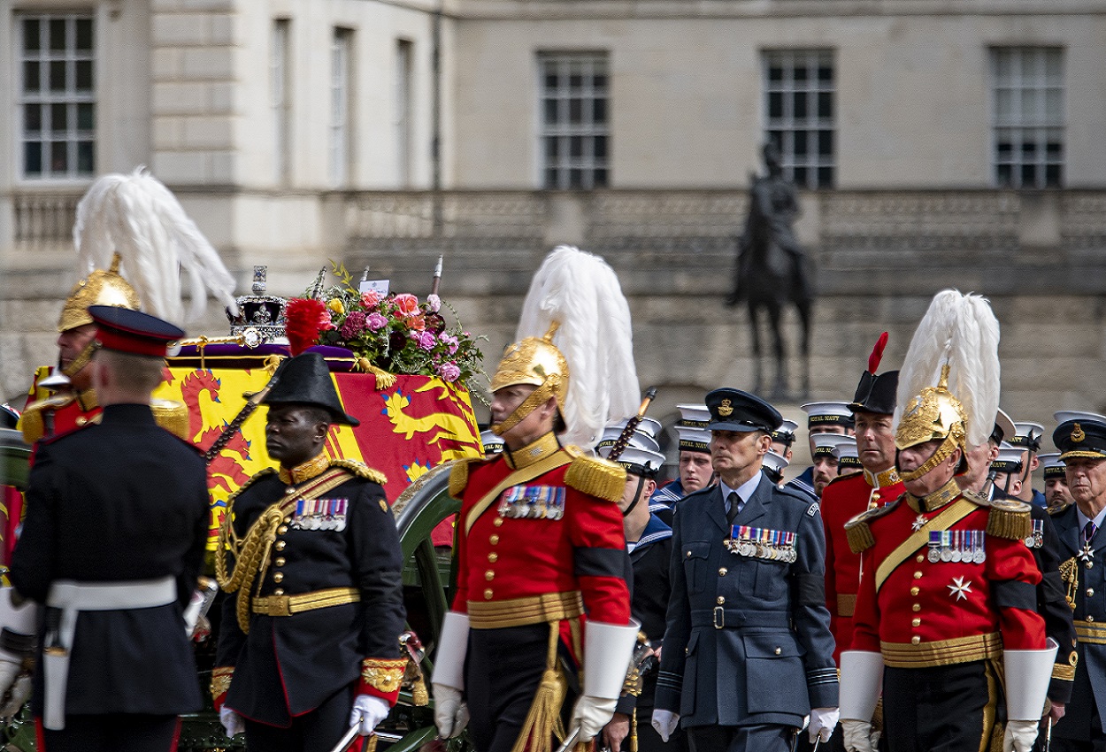 Imagen de archivo del funeral de Isabel II. EP