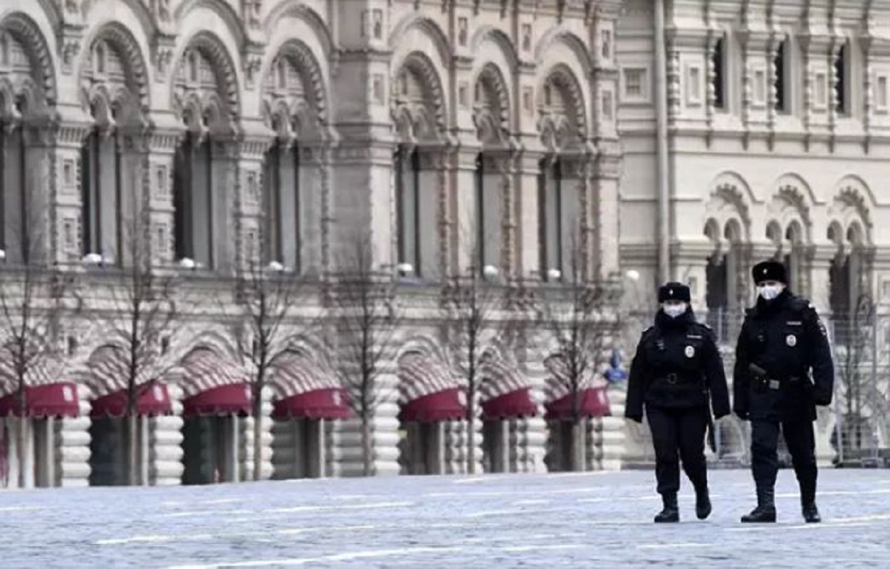 Imagen de archivo de policías rusos. EP